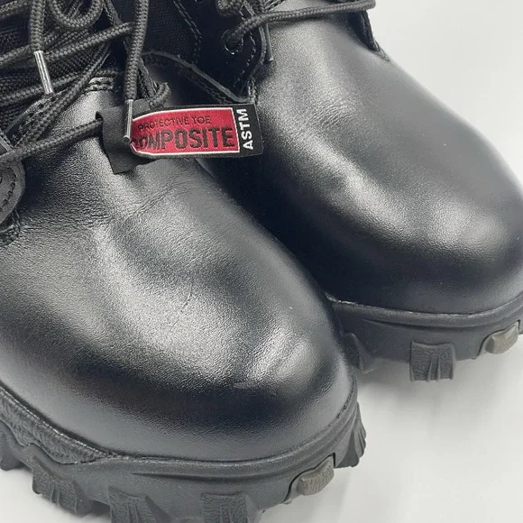 ROCKY ALPHA FORCE ZIPPER WATERPROOF PUBLIC SERVICE‎ BOOTS BLACK NEW - Picture 4 of 14
